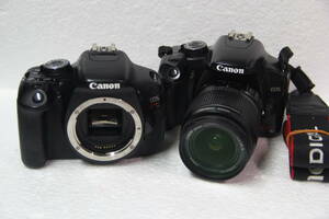 CANON カメラ まとめて２個セット EOS KISS X2/X5 レンズZOOM EF-S 18-55mm付属