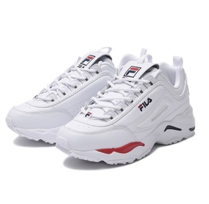 FILA フィラ ディストレイサー F05390125 WHITE/NVY/RED　ホワイト　白　27.5cm 27.0cm　スニーカー