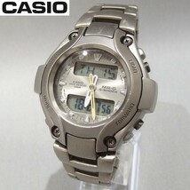 1円～★CASIO G-SHOCK MR-G MRG-130T-8A チタン デジアナ クォーツ 腕時計 メンズ Gショック カシオ★_画像1