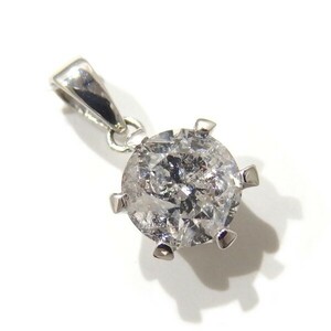 美品★プラチナ Pt900 大粒 一粒 ダイヤモンド 1.00ct ペンダントトップ ペンダントヘッド★