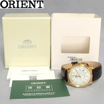 未使用★ORIENT Bambino SAC00007W0 自動巻き メンズ 腕時計 ゴールド バンビーノ オリエント★_画像1