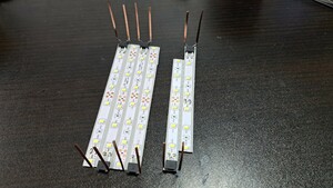 送料無料! 鉄道模型 nゲージ 自作 白色 LED led 室内灯 E257系5500番台 E257系2500番台など 5両用＋予備1本 テープLED 点灯確認済み(1)