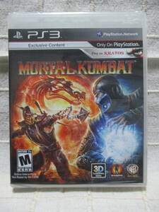 PS3 「モータルコンバット 海外版」未開封／MORTAL KOMBAT 　　　　　　管理：(B1-113