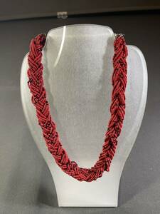 Art hand Auction Collier de perles multicouches, collier tibétain fait à la main, Fait main, Accessoires (pour femmes), collier, pendentif, foulard