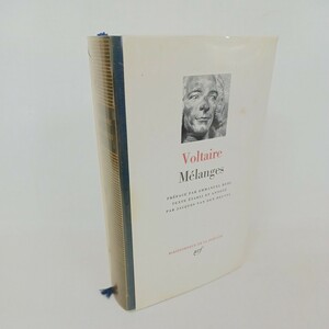 プレイヤード叢書 　ヴォルテール　VOLTAIRE Melanges.　Bibliotheque de la Pleiade フランス語洋書古書　