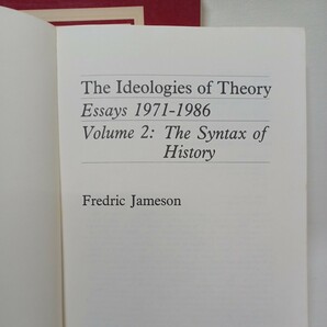 洋書  Fredric Jameson「The Ideologies of Modelling」フレドリック・ジェイムソン 哲学洋書 の画像3
