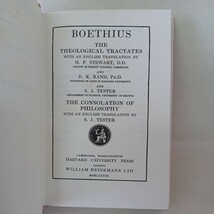 洋書　ボエティウス　BOETHIUS　 (Loeb Classical Library)ローブクラシカル ライブラリー　キリスト　哲学_画像8