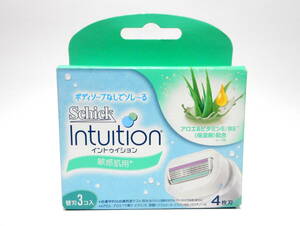 Schick シック Intuition イントゥイション 替刃 敏感肌用 4枚刃 3コ入