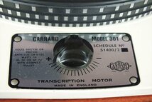 ★ GARRARD ガラード MODEL 301 ターンテーブル 中古 240101Y6173_画像4