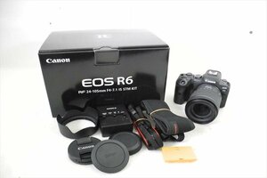 ▼ Canon キャノン EOS R6 デジタル一眼レフ RF 24-105mm 4-7.1 シャッター切れOK 中古 240105A1074