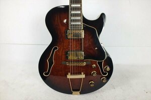 ★ Ibanez アイバニーズ AG95QA-DBS 5B-02 ギター 音出し確認済 中古 現状品 240201C4343