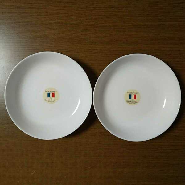 【送料無料】ヤマザキ春のパン祭り山崎春のパンまつり　2004年白いフレンチディッシュ2枚セット　白い皿　カレー皿　パスタ皿