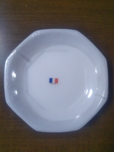 【送料無料】ヤマザキ春のパン祭り山崎春のパンまつり　1990年白いデリッシュ皿6枚セット　白い皿　アルコパル_画像1
