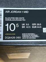 国内正規 AIR JORDAN 1 MID BRED US10.5 28.5cm ジョーダン RETRO OG ア・マ・マニエール　_画像2