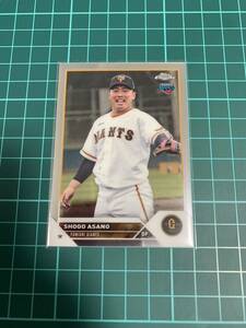 Topps Chrome 2023 NPB 181 読売ジャイアンツ　浅野翔吾