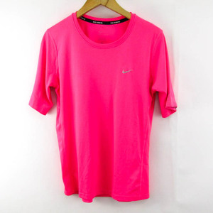 ナイキ Tシャツ 半袖 ドライフィット ロゴ スポーツウエア トップス レディース Lサイズ ピンク NIKE