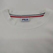 フィラ Tシャツ 半袖 スポーツウエア トップス 白 メンズ Lサイズ ホワイト FILA_画像4