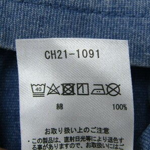 チャムス 半袖Tシャツ ロゴプリント トップス アウトドア 男の子用 S90-100サイズ 青 キッズ 子供服 CHUMSの画像4