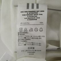 アディダス ポロシャツ 半袖 ロゴ刺繍 スポーツウエア トップス 日本製 白 レディース Mサイズ ホワイト adidas_画像7