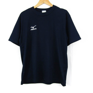 ミズノ Tシャツ 半袖 スポーツウエア トップス メンズ Lサイズ ネイビー Mizuno