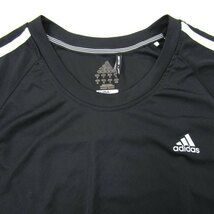 アディダス Tシャツ 半袖 クライマ スポーツウエア トップス 黒 メンズ Oサイズ ブラック adidas_画像4