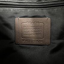 1円《 定価10万 》COACH コーチ メトロポリタン 2way ビジネス トートバッグ メンズ 大容量 A4 肩掛け PC収納◎ ショルダー ボルドー 黒_画像9