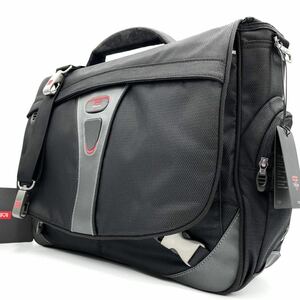 1円《 正規品・未使用タグ付き 》TUMI トゥミ ビジネスバッグ2way ブリーフケース フラップ コーティングキャンバス メンズ ブラック TECH