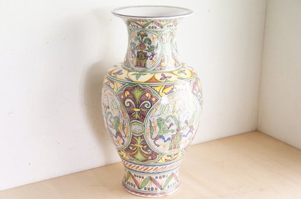 Fabriqué au Portugal vase vase à fleurs vase à fleurs peint à la main intérieur peint à la main E23, meubles, intérieur, accessoires d'intérieur, vase