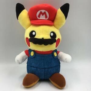 :１円～ 中古 マリオピカチュウぬいぐるみ　ポケモンセンターオリジナル　タグ無し 