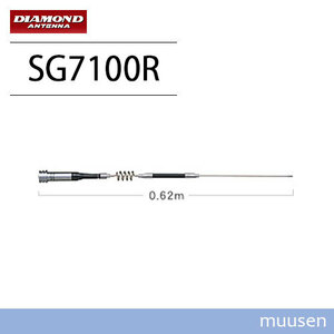 第一電波工業 ダイヤモンド SG7100R 144/430MHz帯高利得2バンドモービルアンテナ（レピーター対応型）（DIGITAL対応） 無線機