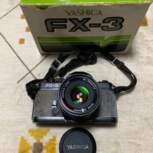 YASHICA ヤシカ フィルムカメラ FX-3 箱付 シャッター確認済