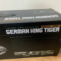 HENG LONG ヘンロン GERMAN TIGER ラジコン 1:16 未使用 箱破損 戦車 R/C BATTLE TANK 2.4GHz PORSCHE TURRET RCバトルタンク_画像3