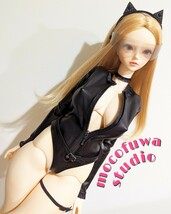 angelphilia angel philia doll エンジェルフィリア ドール用 レザー ハイレグ キャットスーツ ハンドメイド品【mocofuwastudio】_画像1