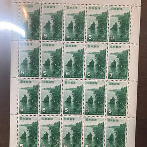 【美品】1953～56年 国立公園切手 シート まとめ カタログ評価額43,000円の画像6