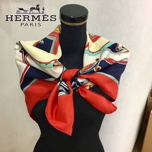 【送料無料】HERMES'　エルメス　レディース　服飾　小物　スカーフ　カレ