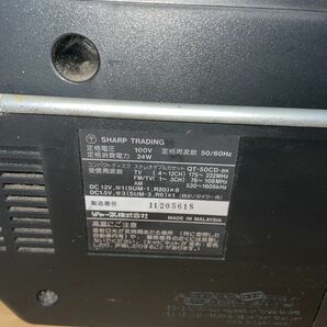 RE220c ジャンク SHARP CDラジカセ ステレオダブルカセット シャープ QT-50CD-BK 1円〜 平成-昭和レトロの画像10