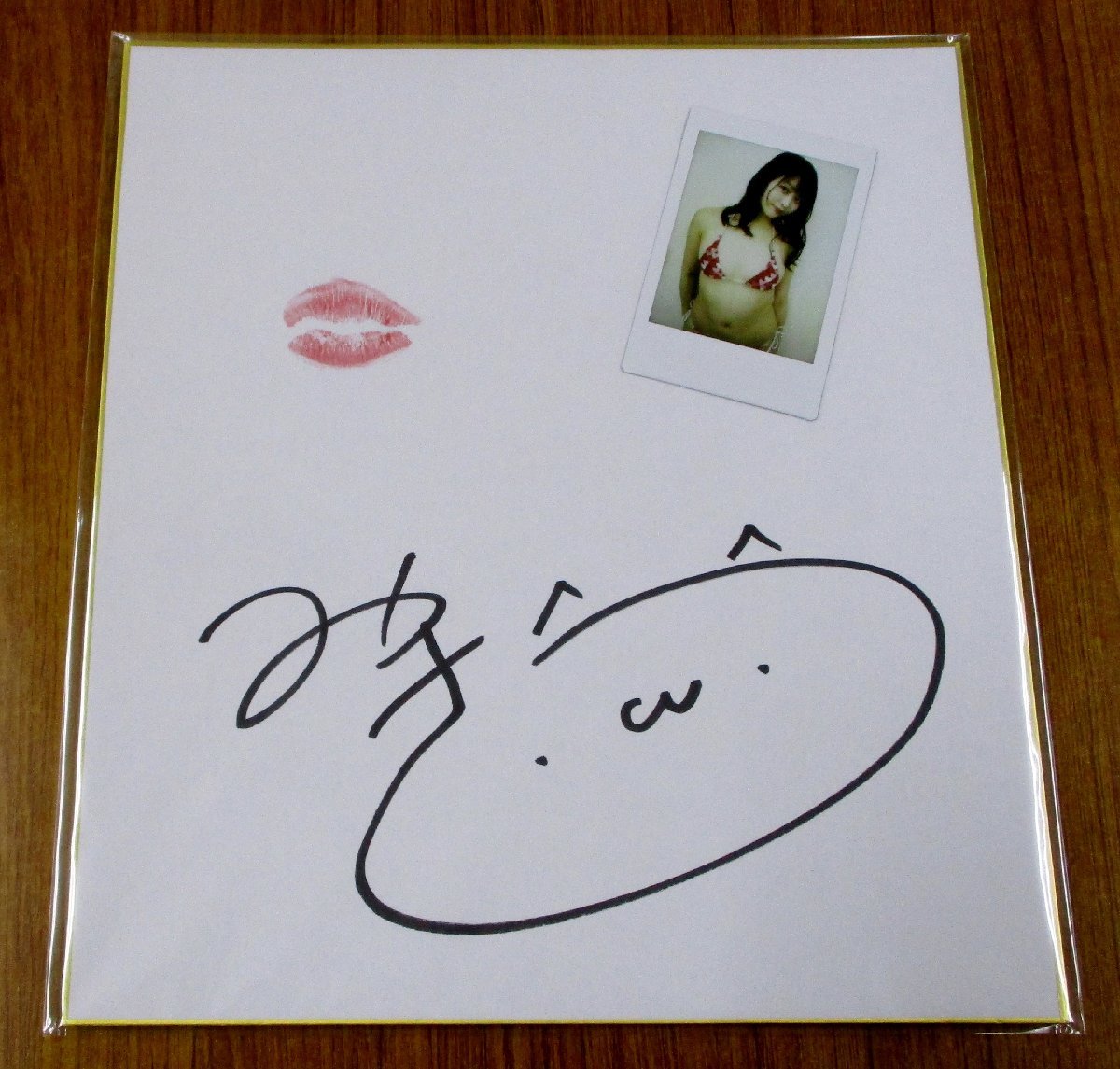 [Mizuki Ayane/First Trading Card] Live kiss & autograph + swimsuit polaroid with colored paper 2 Trading card release event bonus, talent, Female talent, Ma row