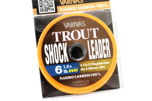 ★VARIVAS バリバス TROUT SHOCK LEADER トラウト ショックリーダー #6lb.(1.5号)★