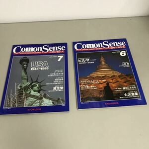 廃刊 雑誌●Comon Sense コモンセンス 1985年 6月７月 2冊 セット●USA 1945-1985/ビルマ 大岡信/教育社●A3468-11＋