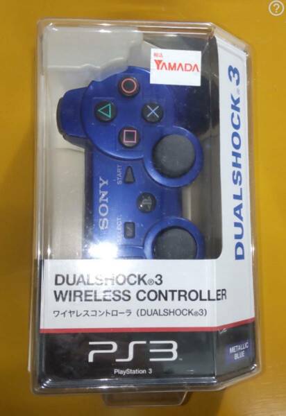 希少　未使用　SONY ソニー　PS3 DUALSHOCK3　デュアルショック3　ワイヤレスコントローラー　メタリックブルー 