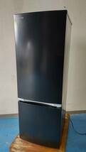 小海289 2020年製 TOSHIBA 東芝 ノンフロン冷凍冷蔵庫 冷凍冷蔵庫 GR-R17BS（K) 黒 ブラック セミマットブラック 170L 2ドア 現状品_画像1