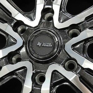 送料無料 200系ハイエース ナイトロパワー クロスクロウ ブラックポリッシュ 215/60R17 グッドイヤー ナスカー ホワイトレターの画像4