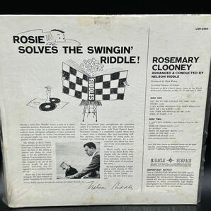 １６２９ レコード ＬＰ ローズマリー・クルーニー《Rosie Solves the Swingin' Riddle!》◆Rosemary Clooney & Nelson Riddleの画像5