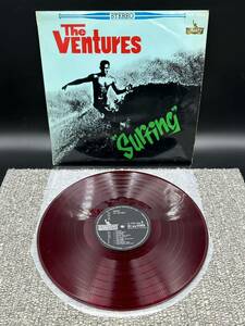 １５３４　レコード　ＬＰ　赤盤　ペラジャケ　ヴェンチャーズ (The Ventures) / サーフィン Surfing　LP-7054