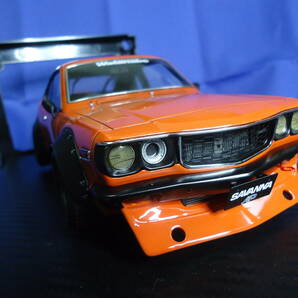 希少 イグニッションモデル 1/18 Mazda Savanna（S124A）Semi Works  Orengeの画像3