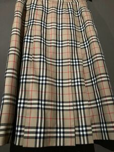 希少サイズ バーバリー Burberry’s ノバチェック プリーツスカート ウール　ロングスカート 13号 極美品 ビンテージ