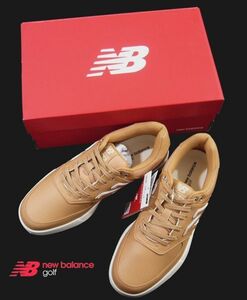 新品 ★ ニューバランス ゴルフ　UGC574 スパイクレス ゴルフシューズ 【27.0】　 キャメル ベージュ 箱付 new balance golf