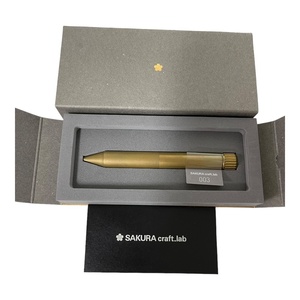 【未使用】 SAKURA craft_lab サクラ クラフトラボ ボールペン 003 ゴールド 箱あり L58969RK