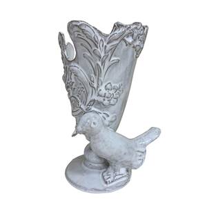 ◆中古品◆ Astier de Villatte | アスティエ ド ヴィラット 小物入れ（鳥）置物 花瓶 陶器 ホワイト kyR7283N