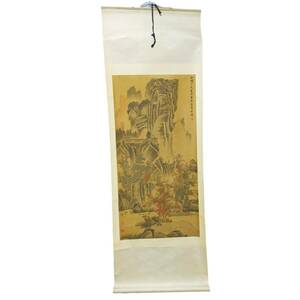 Art hand Auction ◆中古品◆明 藍瑛 ｢秋山紅葉軸｣ 絵画 美術品 インテリア 掛け軸 E34723NL, 絵画, 日本画, 山水, 風月